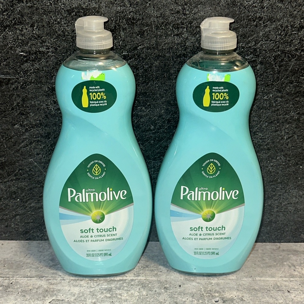 2 Palmolive Soft Touch Aloe & Citrus Dish Liquid 20 oz